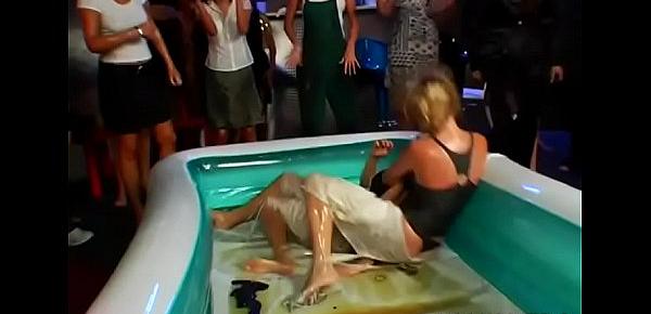  Adult lesbian females in thraldom xxx with food